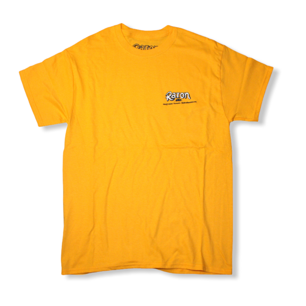 RAION 'Love How You Flow' T-shirt (Ocher yellow)